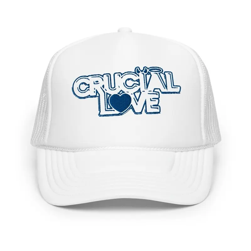 Crucial Love White-on-Blue